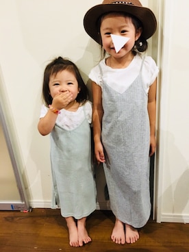 「HusHusH（ハッシュアッシュ）のアイテム（ワンピース/ドレス）」を使った、H♡Aさん（キッズ・100cm）の夏コーディネート
