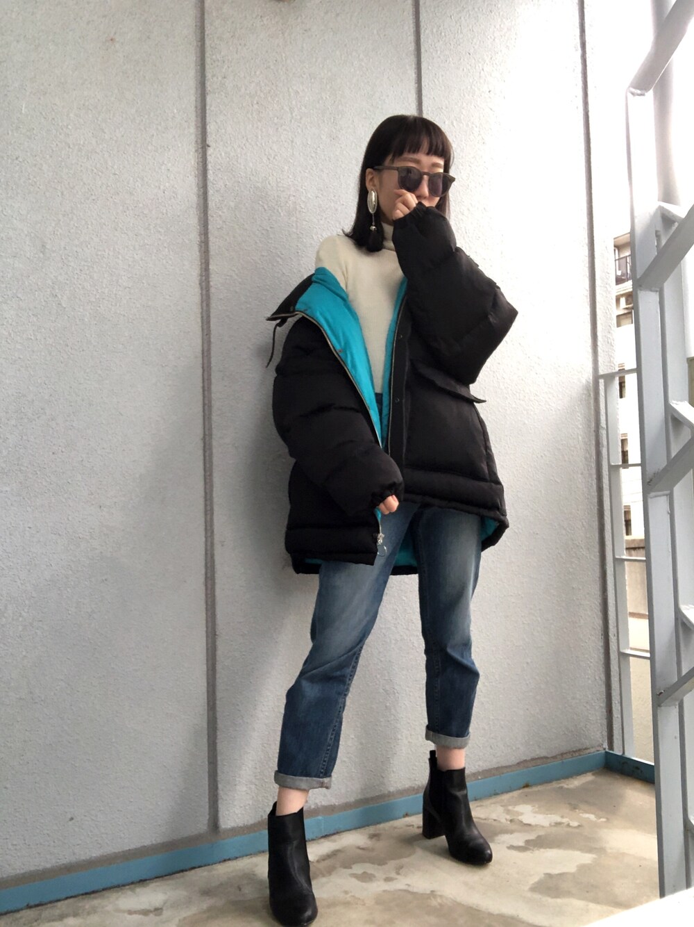 HARE（ハレ）の「サテンBIGダウンコート(HARE)（ダウンジャケット 