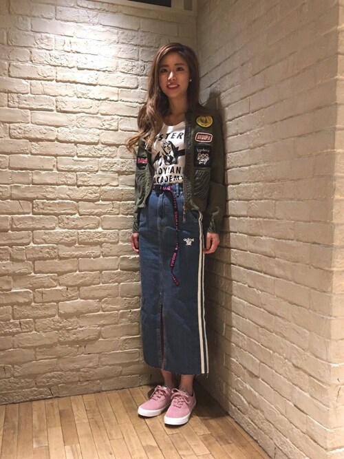 ヒスベア ILL プリント ワッペン付 フロントジップジャケット Mサイズ HYSTERIC GLAMOUR（ヒステリックグラマー）の「ILL プリント