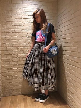 「アイテム（腕時計）」を使った、anna yamaguchiさん（レディース・162cm）の夏コーディネート