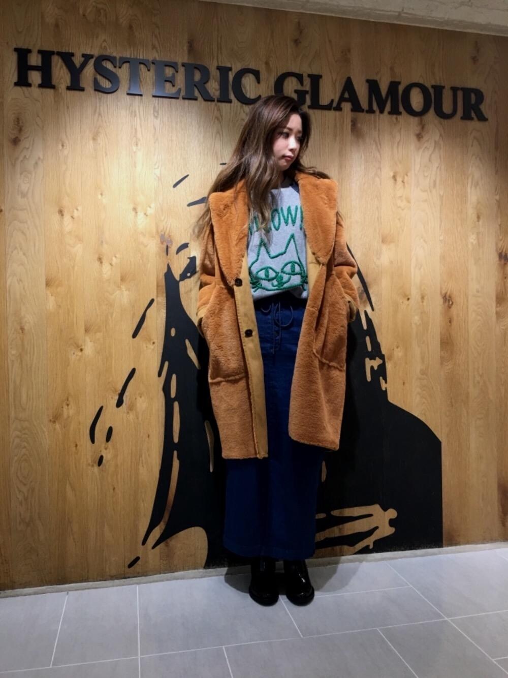 「Hysteric Glamour、秋コーデ」｜「HYSTERIC GLAMOURのLOAFERS ANKLE ブーツ（ブーツ、ブラック系）」を使った、anna yamaguchiさん（レディース・162cm）の秋コーディネートの1枚目の写真