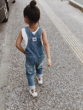 サロペット オーバーオールを使った 5歳女の子 のキッズ人気ファッションコーディネート Wear