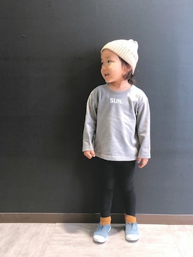 「息子コーデ」｜「アイテム（スリッポン）」を使った、SGRさん（キッズ・110cm）の春コーディネート