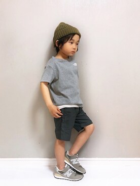 「ザノースフェイス」｜SGRさん（キッズ・110cm）の春コーディネート