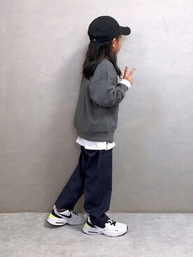 「ラブアンドピース2020」｜「アイテム（帽子）」を使った、SGRさん（キッズ・110cm）の秋コーディネート