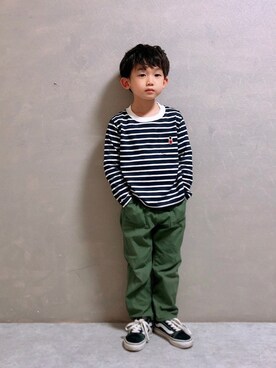 「MACKINTOSH PHILOSOPHY（ﾏｯｷﾝﾄｯｼｭ ﾌｨﾛｿﾌｨｰ）のアイテム」を使った、SGRさん（キッズ・110cm）の春コーディネート