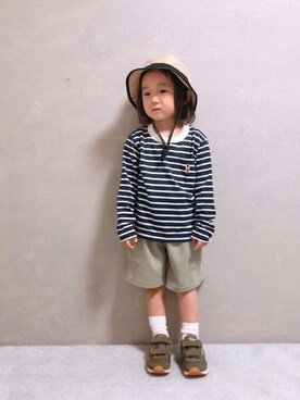 「MACKINTOSH PHILOSOPHY（ﾏｯｷﾝﾄｯｼｭ ﾌｨﾛｿﾌｨｰ）のアイテム」を使った、SGRさん（キッズ・110cm）の春コーディネート