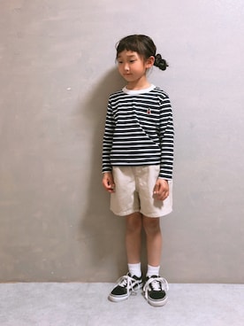 「MACKINTOSH PHILOSOPHY（ﾏｯｷﾝﾄｯｼｭ ﾌｨﾛｿﾌｨｰ）のアイテム」を使った、SGRさん（キッズ・110cm）の春コーディネート