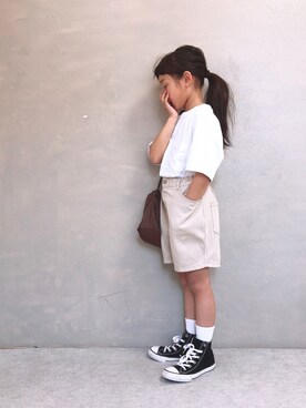 「AZUL by moussy（アズールバイマウジー）のアイテム」を使った、SGRさん（キッズ・110cm）の春コーディネート