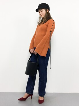 山本舞香さん（レディース・157cm）の冬コーディネート