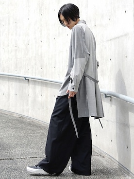 「ETHOSENS（エトセンス）のアイテム（パンツ）」を使った、palm maison storeさん（メンズ・180cm）の夏コーディネート