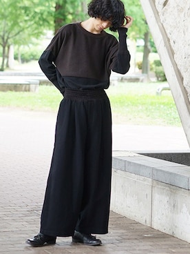 「YANTOR（ヤントル）のアイテム（パンツ）」を使った、palm maison storeさん（メンズ・178cm）の夏コーディネート