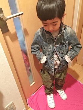 「JOURNAL STANDARD（ジャーナルスタンダード）のアイテム（ジャケット/アウター）」を使った、RioN♡YunoNさん（キッズ・100cm）の冬コーディネート