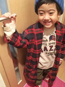 RioN♡YunoNさん（キッズ・100cm）の冬コーディネート