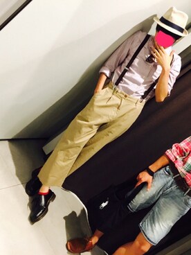 「VISARUNO（ビサルノ）のアイテム」を使った、たくとさん（メンズ・172cm）の夏コーディネート