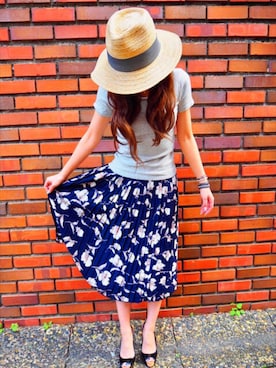 「MOERY（モエリー）のアイテム」を使った、moana-uliさん（レディース・163cm）の春コーディネート