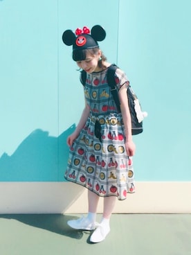 peu pres（プープレ）の「☆ﾌﾙｰﾂﾊﾞｽｹｯﾄJQ 後ろあきﾄﾞﾚｽ