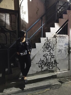 「GAYA（ガヤ）のアイテム」を使った、包BAOさん（レディース・172cm）の冬コーディネート