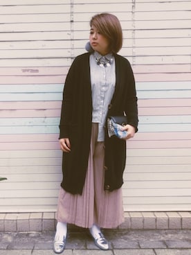 「GAYA（ガヤ）のアイテム」を使った、包BAOさん（レディース・172cm）の春コーディネート