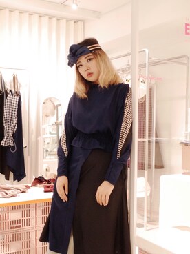 「Envol Avec Ning」｜包BAOさん（レディース・172cm）の冬コーディネート