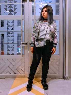 「GAYA（ガヤ）のアイテム」を使った、包BAOさん（レディース・172cm）の冬コーディネート