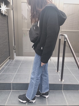 「ライブ」｜「アイテム（ブルゾン）」を使った、YUUさん（レディース・161cm）の冬コーディネート