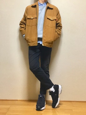 「SEVENDAYS=SUNDAY（セブンデイズサンデイ）のアイテム（その他アウター）」を使った、eiseiさん（メンズ・163cm）の冬コーディネート
