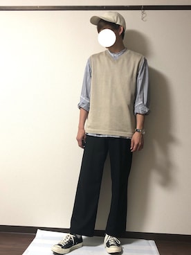 「Steven Alan（スティーブンアラン）のアイテム（帽子）」を使った、じょうさん（メンズ・170cm）の春コーディネート