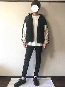 「Lui's（ルイス）のアイテム（ナイロンジャケット）」を使った、じょうさん（メンズ・170cm）の春コーディネート