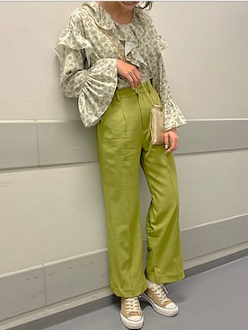 「韓国好きな人と繋がりたい」｜a m iさん（レディース・167cm）の春コーディネート