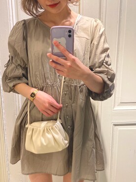 「ラフコーデ」｜「アイテム（チュニック）」を使った、a m iさん（レディース・167cm）の春コーディネート