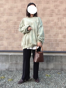 「OpenCLOSE（オープンクローズ）のアイテム（トップス）」を使った、みゆうさん（レディース・156cm）の冬コーディネート