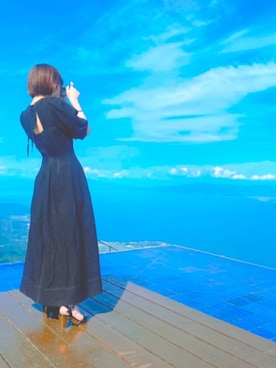 「琵琶湖バレイ」｜ミ　リ　ンさん（レディース・156cm）の夏コーディネート
