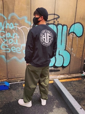 「URBAN RESEARCH（アーバンリサーチ）のアイテム（ニットキャップ/ビーニー）」を使った、reiさん（メンズ・173cm）の春コーディネート