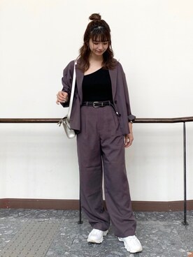 「ラブアンドピース2020」｜「アイテム（その他アウター）」を使った、yuukaさん（レディース・155cm）の秋コーディネート