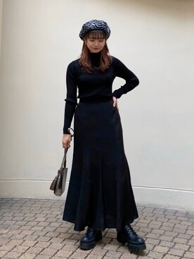 yuukaさんの「シャイニーツイルマーメイドスカート」を使ったコーディネート