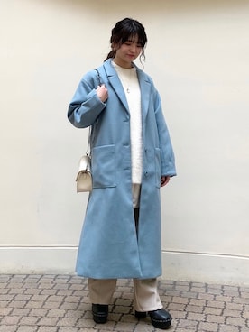 「PAGEBOY（ページボーイ）のアイテム（ダウンジャケット/コート）」を使った、yuukaさん（レディース・155cm）の冬コーディネート