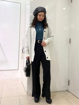 「PAGEBOY（ページボーイ）のアイテム（ハンチング/ベレー帽）」を使った、yuukaさん（レディース・155cm）の冬コーディネート