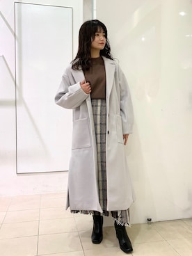 「PAGEBOY（ページボーイ）のアイテム（ダウンジャケット/コート）」を使った、yuukaさん（レディース・155cm）の冬コーディネート