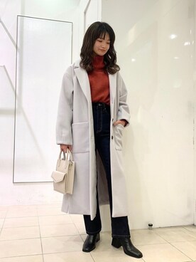 「PAGEBOY（ページボーイ）のアイテム（ダウンジャケット/コート）」を使った、yuukaさん（レディース・155cm）の冬コーディネート