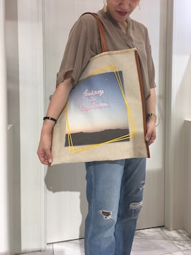 「ACCOMMODE（アコモデ）のアイテム」を使った、脇田智子さん（レディース・164cm）の春コーディネート