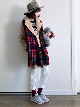 喵喵小桃さん（レディース・160cm）の冬コーディネート