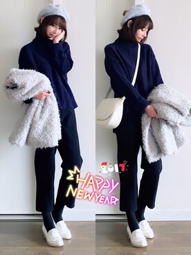 喵喵小桃さん（レディース・160cm）の冬コーディネート
