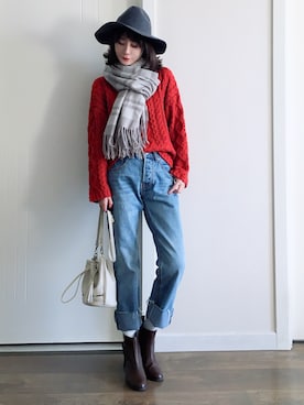 喵喵小桃さん（レディース・160cm）の冬コーディネート