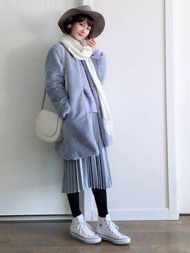 喵喵小桃さん(レディース・160cm)の冬コーディネート