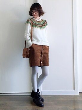 喵喵小桃さん(レディース・160cm)の冬コーディネート