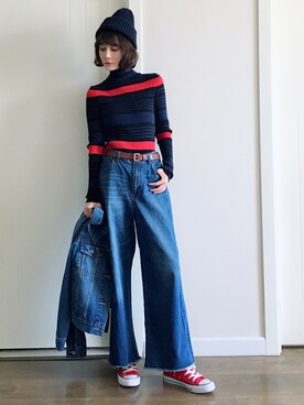 喵喵小桃さん（レディース・160cm）の春コーディネート