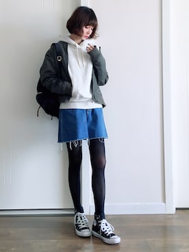 喵喵小桃さん（レディース・160cm）の春コーディネート