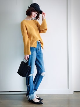 喵喵小桃さん（レディース・160cm）の春コーディネート