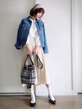 喵喵小桃さん（レディース・160cm）の春コーディネート